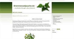 Desktop Screenshot of brennnesseljauche.de