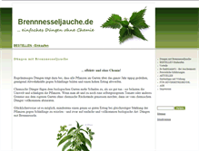 Tablet Screenshot of brennnesseljauche.de
